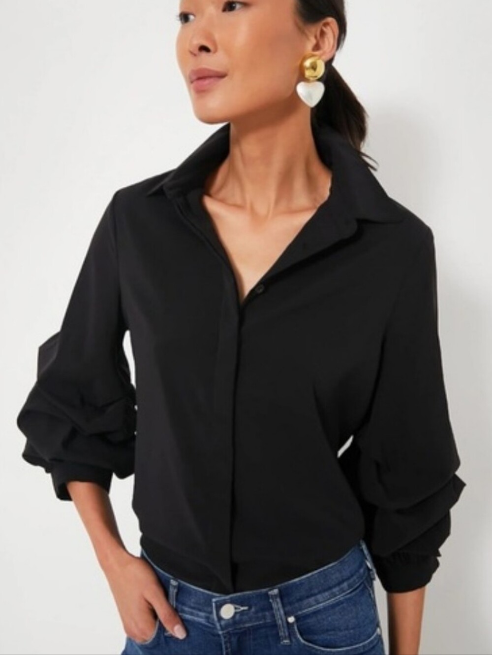 Tuckernuck Pomander Place Alessia Top Black SzM